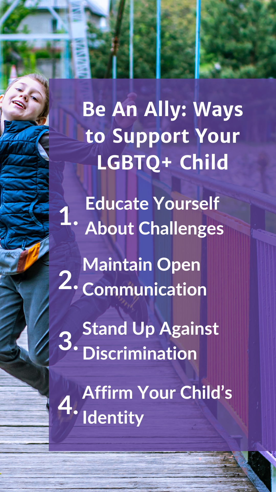 Be An Ally: Ways to Support Your LGBTQ+ Child - Pinterest Pin