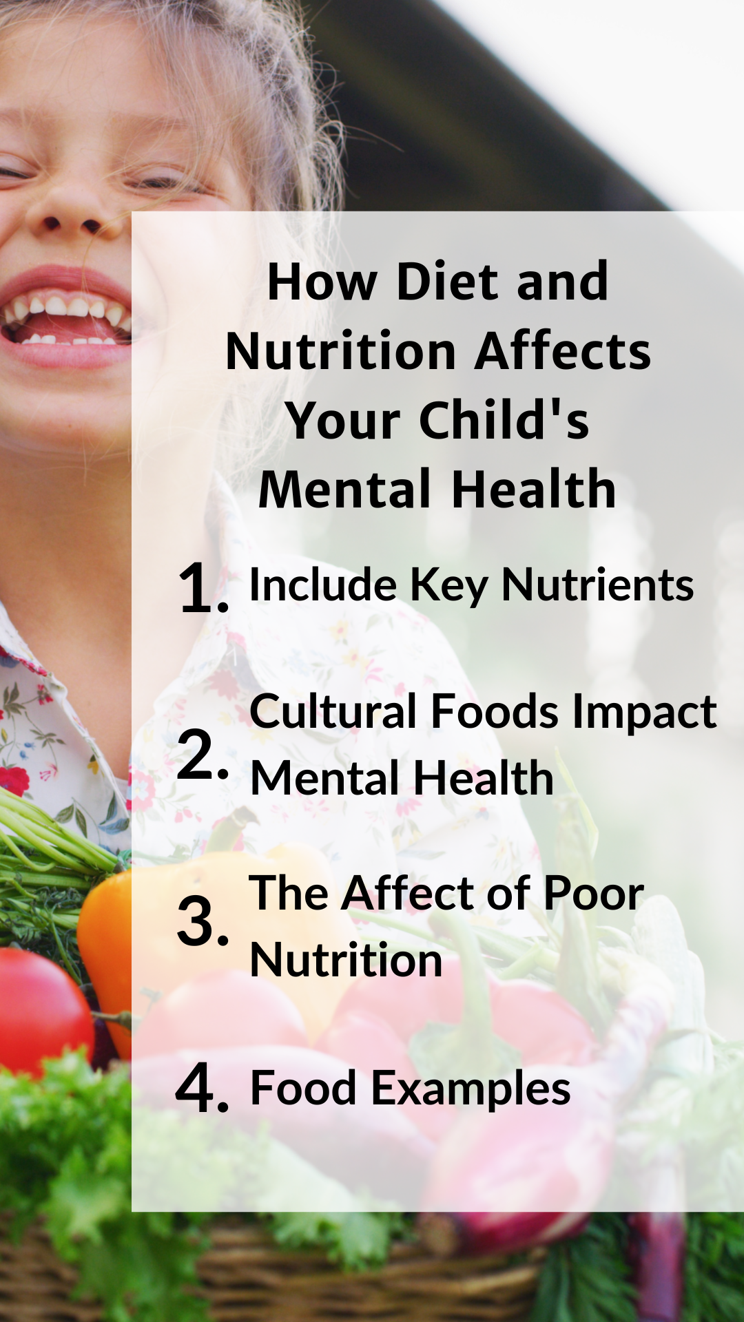 How Diet and Nutrition Affects Your Child's Mental Health - Pinterest Pin