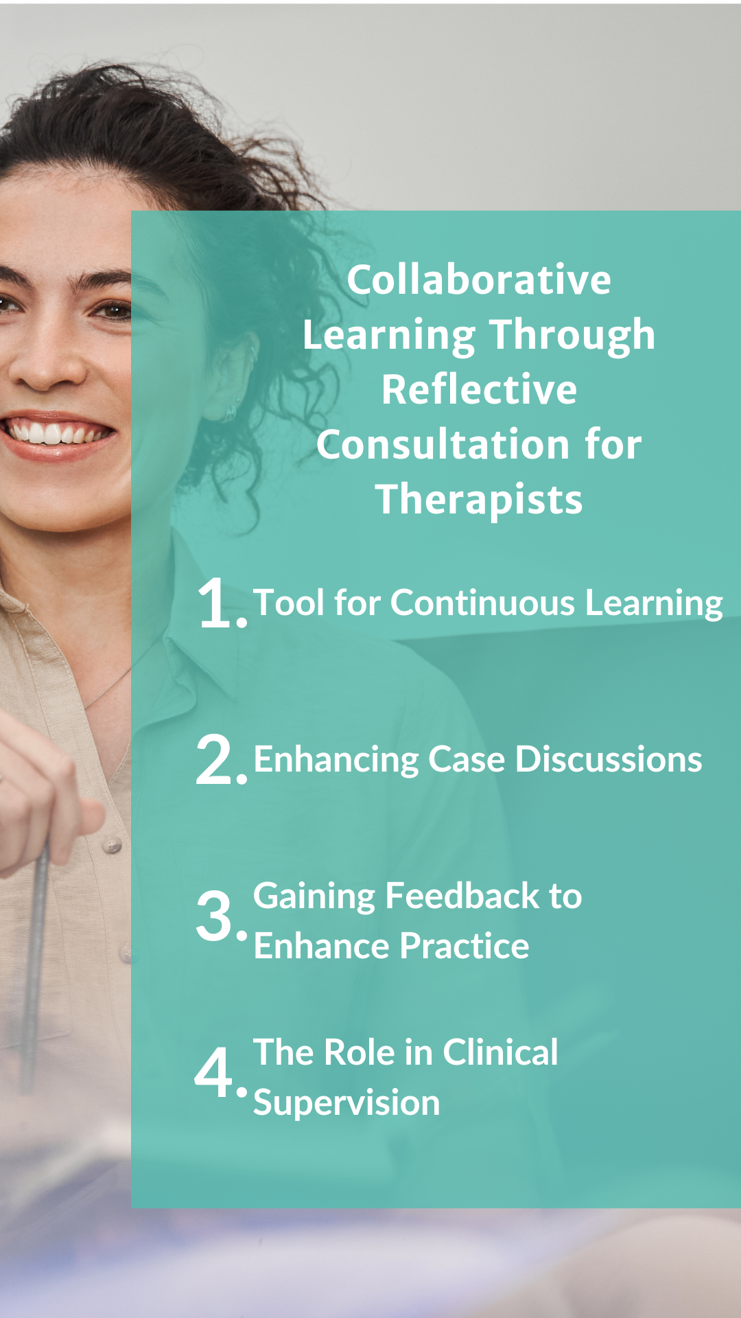 Collaborative Learning Through Reflective Consultation for Therapists - Pinterest Pin Collaborative Learning Through Reflective Consultation for Therapists - Pinterest Pin